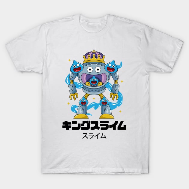 Mecha King Metal Slime T-Shirt by logozaste